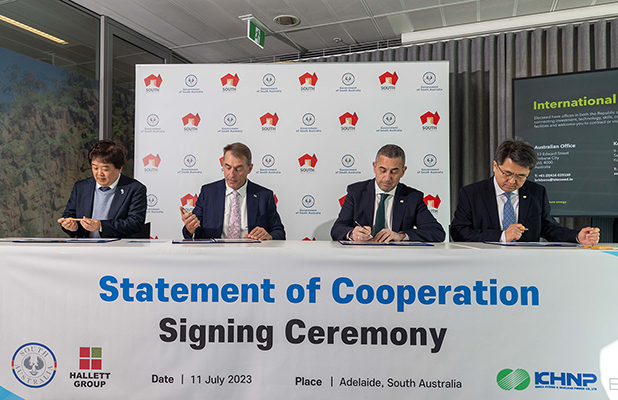 Hallett Group, South Australian Government Korean sign cooperation agreement for green cements