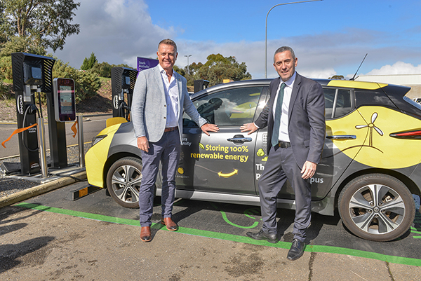 Unveiling of EV charging station at Flinders University