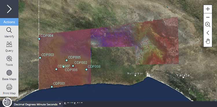 Coompana data available on SARIG
