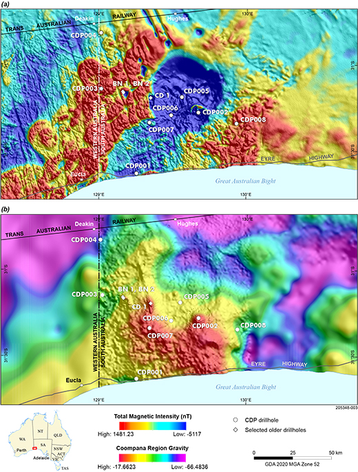 Figure 2 Location of the Coompana Drilling Project drillholes.