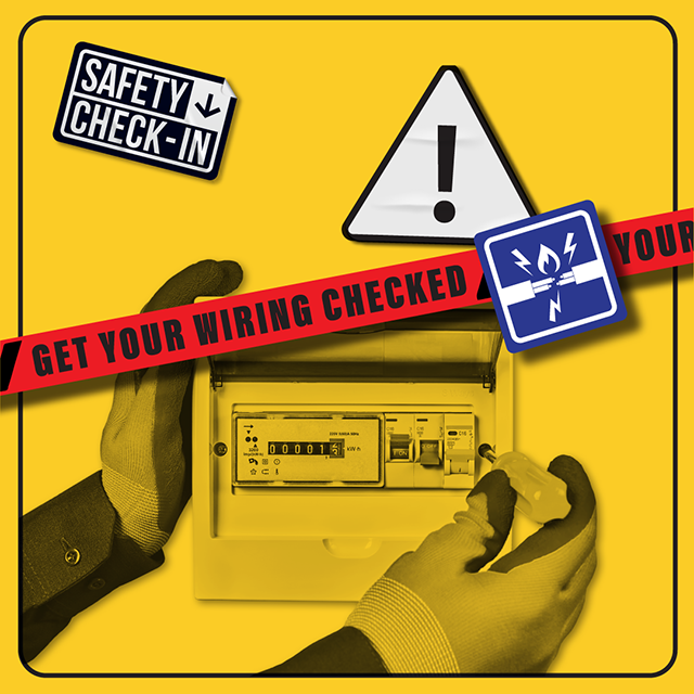Get wiring checked by a licenced electrician