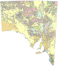 Regolith Material of South Australia map