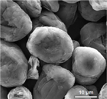 Figure 6 Spherical graphite shapes for battery anodes produced by milling flake graphite. (Source: Syrah Resources)