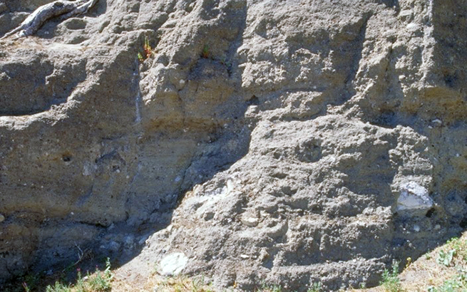 Volcanic material