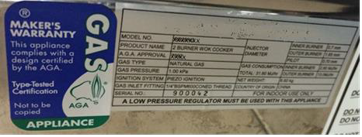 Figure G 16: Information Data Plate including certification number and certification label Figure G 16: Information Data Plate including certification number and certification label