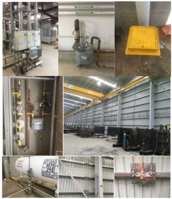 Figure A1 G9: Gas installations in near completion at Yatala Prison Redevelopment and Samara Engineering Photos of gas installations in near completion at Yatala Prison Redevelopment and Samara Engineering