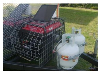 Figure G 9: Example of non-compliant portable generators Photo showing non-compliant portable generators