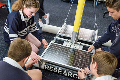 Whyalla students with rig
