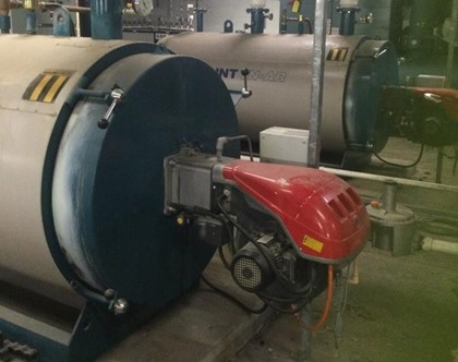Photo of large cylinder machinery which is a Type B steam boiler