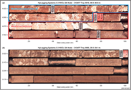 Figure 9 Drill core S22i. Figure 9 Drill core S22i.
