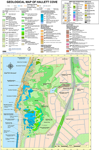 Figure 4 Geological map of Hallett Cove.