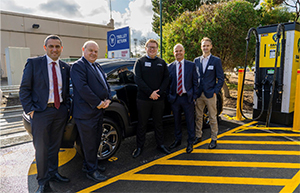Ben and Jeff Neale from Paradise Mazda attending Rapid site opening at Nuriootpa with Tom Koutsantonis MP, Nick Reade CEO RAA and Andrew Howard Program Director EV Charge, RAA