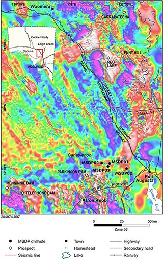 Figure 3 Residual gravity image displaying NNE-trending, broad gravity high extending along the eastern Olympic Domain.