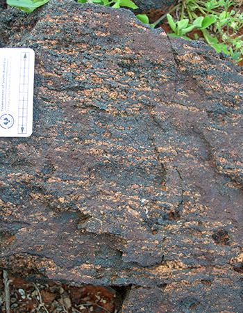 Figure 3b George Hill Iron Member in outcrop at Mount Christie.