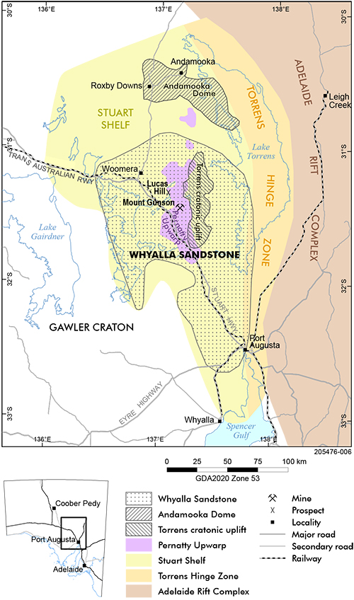 Figure 1 Regional geology location map.