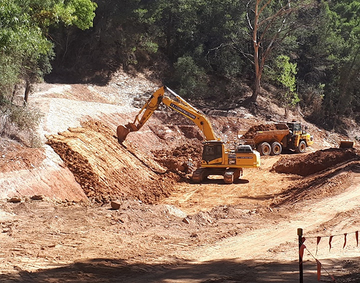 Hanson's construction of a new clean water diversion channel