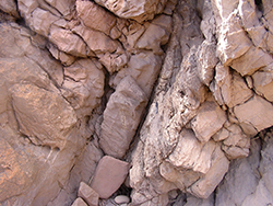 Figure 28 Fault in Seacliff Sandstone at the mouth of Waterfall Creek.