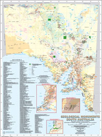 Thumbnail of the Geological Monuments of South Australia map