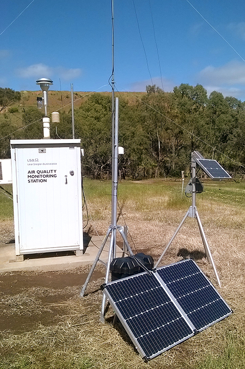 Air quality monitoring station, Kanmantoo Mine.