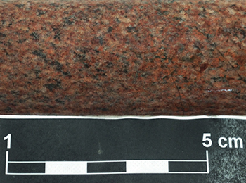 Figure 2e Medium-grained phase of granite. (Photo 416754) Figure 2e Medium-grained phase of granite. (Photo 416754)