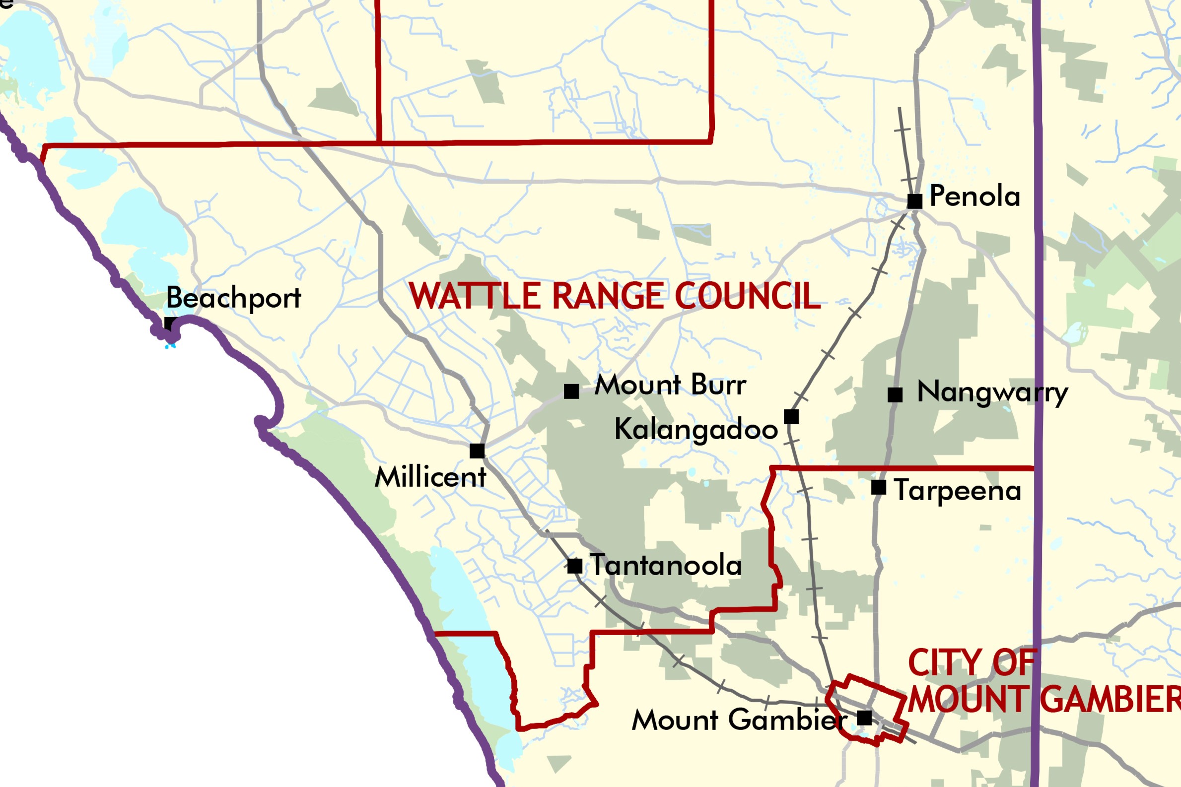 Limestone coast - Wattle region
