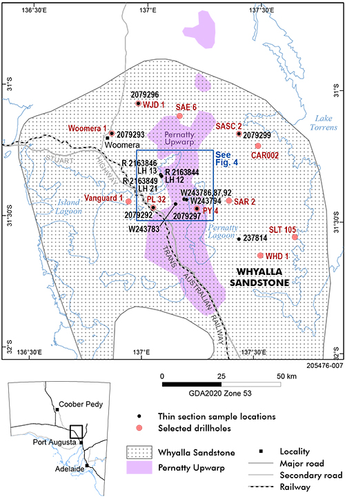 Figure 3 Petrology location map.