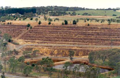 Brukunga tailings dam 1992