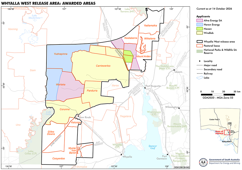 Whyalla West Release Areas